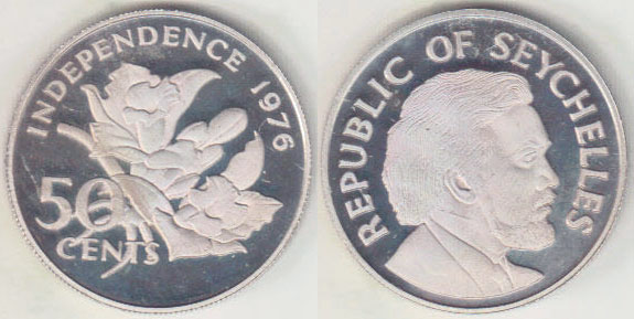 1976 Seychelles 50 Cents (Proof) A002505
